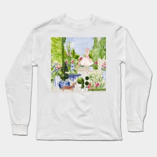 Gardeners, watercolor painting Long Sleeve T-Shirt